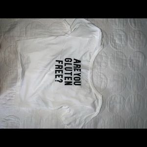 Gluten free crop top